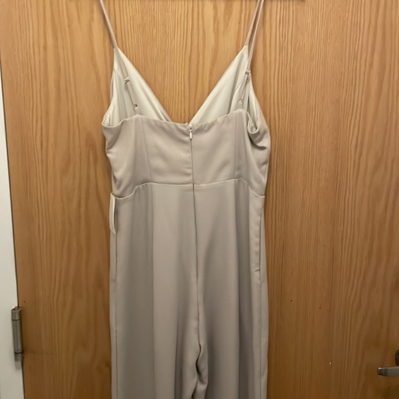 Cream Blue Blush Jumpsuit - Picture 4 of 4